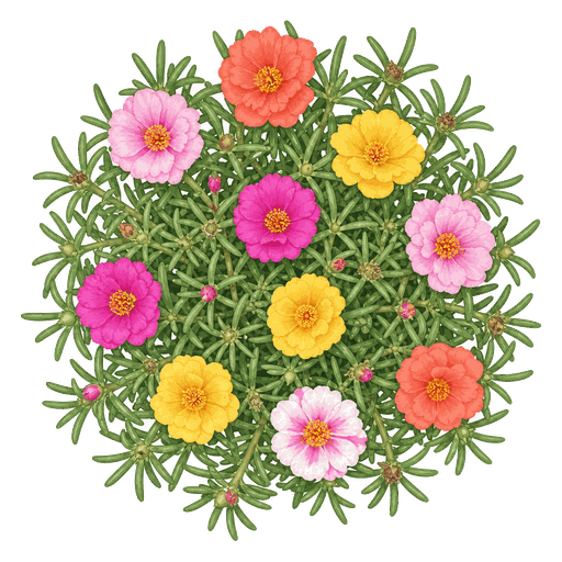 Illustration of Moss Rose