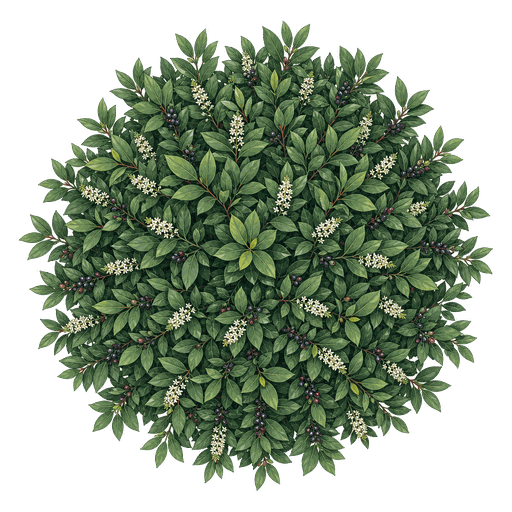 Illustration of Portuguese Laurel