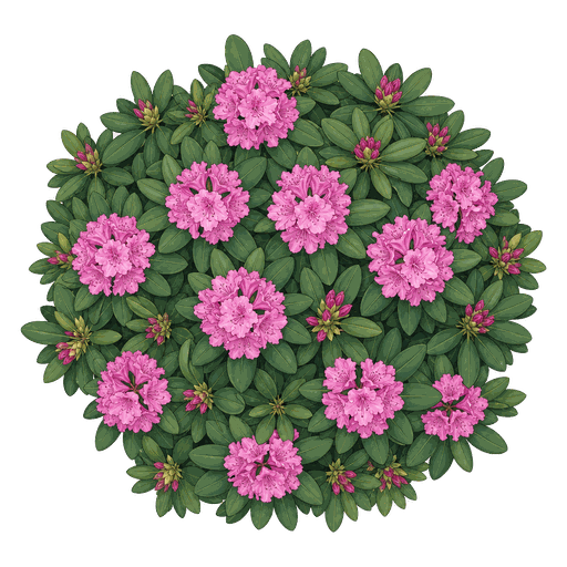 Illustration of PJM Rhododendron