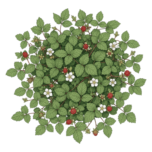 Illustration of Creeping Raspberry