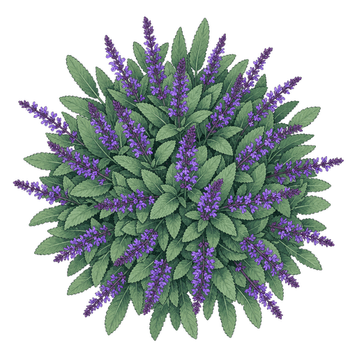 Illustration of Perennial Salvia