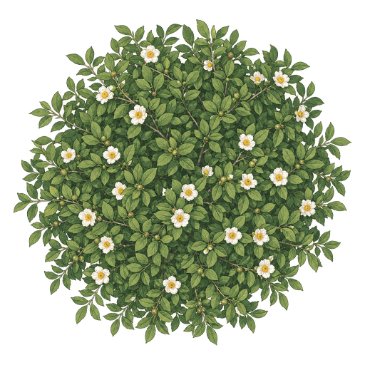 Illustration of Japanese Stewartia