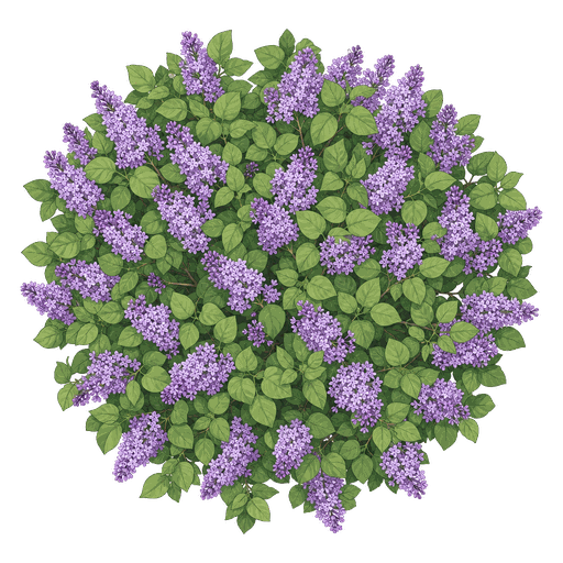 Illustration of Common Lilac