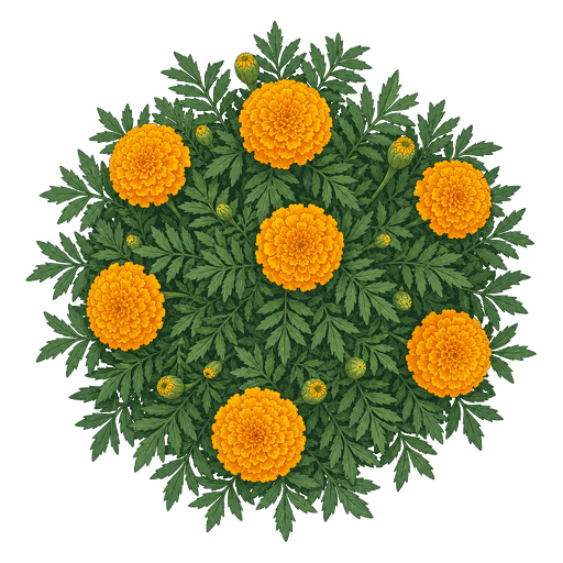 Illustration of African Marigold