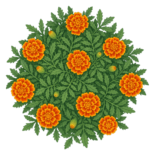 Illustration of French Marigold