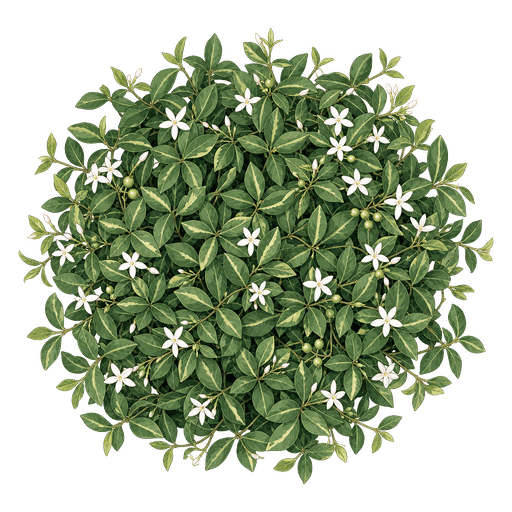 Illustration of Asiatic Jasmine