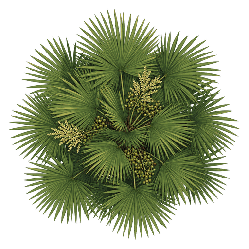 Illustration of Windmill Palm
