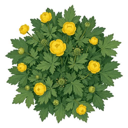 Illustration of Globeflower