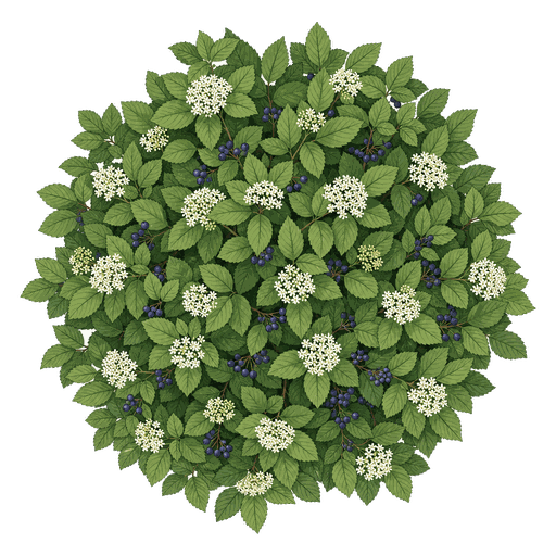 Illustration of Arrowwood Viburnum