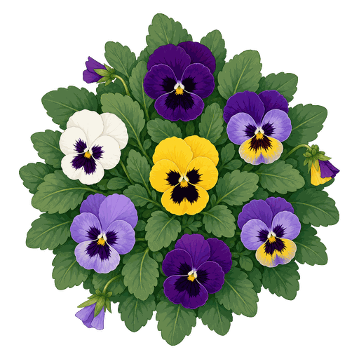 Illustration of Garden Pansy