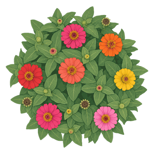 Illustration of Zinnia